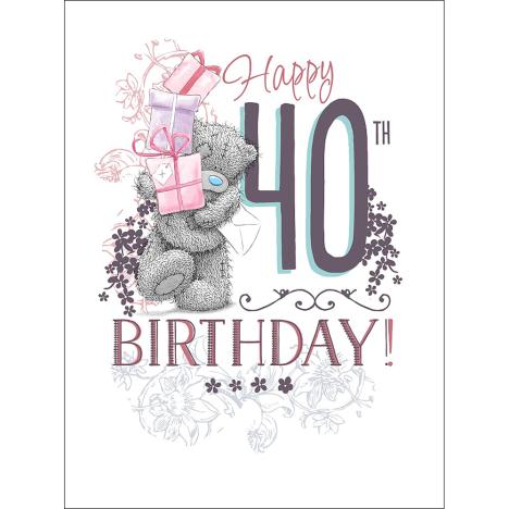 Happy 40th Large Me to You Bear Birthday Card £3.59